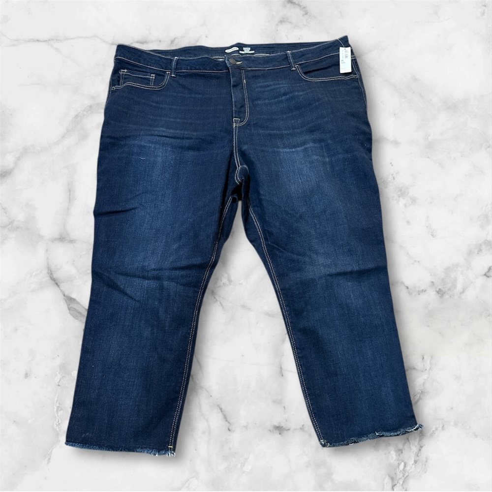 Old Navy rockstar super skinny high rise denim capris size 26 short NWT